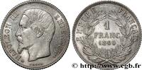 FRANKREICH 1 franc Napoléon III, tête nue ZWEITES KAISERREICH Paris 1860 (23mm, 5,00g, 6h) -