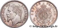 FRANKREICH 1 franc Napoléon III, tête laurée ZWEITES KAISERREICH Strasbourg 1869 (23mm, 4,98g, 6h) -
