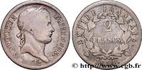FRANKREICH 2 francs Napoléon Ier tête laurée, Empire français GESCHICHTE FRANKREICHS Perpignan 1814 (27mm, 9,68g, 6h) -