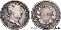 FRANKREICH Quart (de franc) Napoléon Ier tête laurée, Empire GESCHICHTE FRANKREICHS Paris 1809 (15mm, 1,22g, 6h) -
