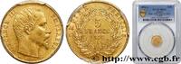 FRANKREICH 5 francs or Napoléon III, tête nue, petit module, ZWEITES KAISERREICH Paris 1854 (14mm, 1,61g, 6h) -