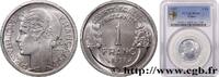 FRANKREICH 1 franc Morlon, légère VIERTE FRANZOSISCHE REPUBLIK 1957 (23mm, 1,30g, 6h) -