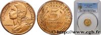 FRANKREICH Essai de 5 centimes Marianne FUNFTE FRANZOSISCHE REPUBLIK Paris 1966 (17mm, 2g, 6h) -
