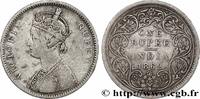 BRITISCH-INDIEN 1 Roupie Victoria BRITISCH-INDIEN Bombay 1862 (30,72mm, 11,46g, 12h) -