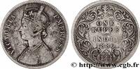 BRITISCH-INDIEN 1 Roupie Victoria BRITISCH-INDIEN Calcutta 1880 (30,5mm, 11,37g, 12h) -