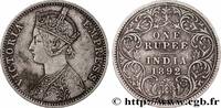 BRITISCH-INDIEN 1 Roupie Victoria BRITISCH-INDIEN Calcutta 1892 (30,5mm, 11,57g, 12h) -