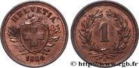 SCHWEIZ 1 Centime (Rappen) SCHWEIZ Berne 1884 (16mm, 1,48g, 12h) -