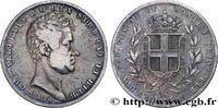 ITALIEN - KÖNIGREICH SARDINIEN - KARL ALBERT 5 Lire Charles Albert ITALIEN - KÖNIGREICH SARDINIEN - KARL ALBERT Gênes 1838 (37mm, 24,60g, 6h) -