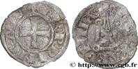 CROISADES - PRINCIPAUTÉ D'ACHAÏE - CHARLES II D'AN Denier CROISADES - PRINCIPAUTÉ D'ACHAÏE - CHARLES II D'ANJOU Glarentsa n.d. (18mm, 0,74g, 7h) -