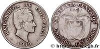 KOLUMBIEN 50 Centavos emblème Simon Bolivar KOLUMBIEN Birmingham 1919 (30mm, 12,03g, 6h) -