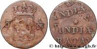 NIEDERLÄNDISCH-INDIEN 5 1/16 Gulden (1 Duit), double frappe NIEDERLÄNDISCH-INDIEN n.d. (21mm, 2,45g, 12h) -