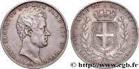 ITALIEN - KÖNIGREICH SARDINIEN - KARL ALBERT 5 Lire ITALIEN - KÖNIGREICH SARDINIEN - KARL ALBERT Gênes 1844 (37mm, 24,80g, 6h) -