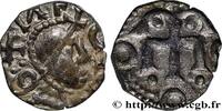 FRANKREICH Denier à la croix ancrée PARIS (PARISIVS) Paris (75) c. 700-725 (11mm, 1,12g, 6h) -