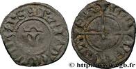 FRANKREICH Quart de denier (angevine) LORRAINE - EVECHE DE METZ - RAOUL DE COUCY (76ème EVEQUE) Marsal n.d. (13mm, 0,39g, 3h) -