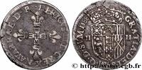 FRANKREICH Quart d'écu NAVARRE-BEARN - HENRY III Pau 1588 (29,5mm, 9,61g, 9h) -