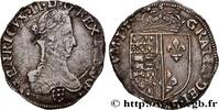 FRANKREICH Demi-franc KINGDOM OF NAVARRE - HENRY III Saint-Palais 1581 (28,5mm, 7,10g, 1h) -