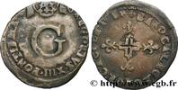 FRANKREICH Double sol parisis ou six blancs GRAFSCHAFT VENAISSIN - AVIGNON - GRÉGOIRE XIII (Hugues Compagnagni) Avignon n.d. (27mm, 3,76g, 4h) -