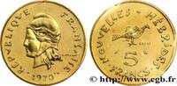 NEUE HEBRIDEN (VANUATU ab 1980) Essai de 5 Francs NEUE HEBRIDEN (VANUATU ab 1980) Paris 1970 (23,5mm, g, 6h) -