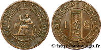 FRANZÖSISCHE-INDOCHINA 1 Centième FRANZÖSISCHE-INDOCHINA Paris 1889 (31mm, g, 6h) -