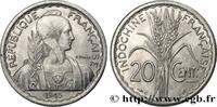 FRANZÖSISCHE-INDOCHINA 20 Centièmes FRANZÖSISCHE-INDOCHINA Castelsarrasin 1945 (27mm, 2,22g, h) -