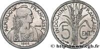 FRANZÖSISCHE-INDOCHINA 5 Centièmes FRANZÖSISCHE-INDOCHINA Beaumont-le-Roger 1946 (17,96mm, 0,70g, 6h) -