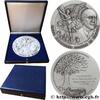 FRANKREICH Médaille, Ligue nationale contre le cancer CINQUIÈME RÉPUBLIQUE 2015 (110mm, 523,26g, 12h) -