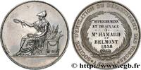 FRANKREICH Médaille, Société d’émulation, Défrichements et dr SECOND EMPIRE 1858 (50,5mm, 20,28g, 12h) -