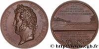 FRANKREICH Médaille, Inauguration du Pont de Thionville PONTS 1846 (68mm, 160,54g, 12h) -