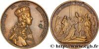FRANKREICH Médaille, Sacre de Louis XV, refrappe LOUIS XV DIT LE BIEN AIMÉ Monnaie de Paris (1722) (72,5mm, 198,48g, 12h) -