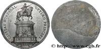 FRANKREICH Médaille, Statue équestre de Louis XV, tirage unif LOUIS XV DIT LE BIEN AIMÉ 33 - Bordeaux 1733 (59mm, 31,32g, 12h) -