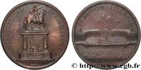 FRANKREICH Médaille de la Place de la Bourse et de la statue LOUIS XV DIT LE BIEN AIMÉ 33 - Bordeaux 1733 (59,5mm, 120,70g, 12h) -