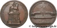 FRANKREICH Médaille de la Place de la Bourse et de la statue LOUIS XV DIT LE BIEN AIMÉ 33 - Bordeaux 1733 (59,5mm, 114,47g, 12h) -