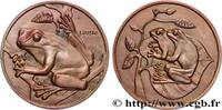 FRANKREICH Médaille animalière - La rainette, n°38 ANIMAUX Monnaie de Paris 1974 (73mm, 201,98g, 12h) -