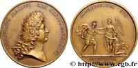 FRANKREICH Médaille, Prise de Valenciennes, refrappe LOUIS XIV LE GRAND OU LE ROI SOLEIL Monnaie de Paris 1677 (71,5mm, 170,04g, 12h) -