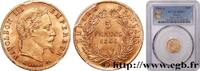 FRANKREICH 5 francs or Napoléon III, tête laurée ZWEITES KAISERREICH Paris 1866 (16,69mm, 1,61g, 6h) -