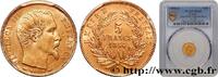 FRANKREICH 5 francs or Napoléon III, tête nue, petit module, ZWEITES KAISERREICH Paris 1854 (14mm, 1,61g, 6h) -