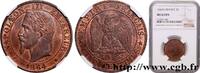 FRANKREICH Cinq centimes Napoléon III, tête laurée ZWEITES KAISERREICH Paris 1864 (25mm, 5g, 6h) -