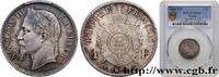 FRANKREICH 1 franc Napoléon III, tête laurée ZWEITES KAISERREICH Strasbourg 1866 (23,03mm, 5g, 6h) -