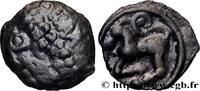 FRANKREICH Potin à la grosse tête laurée Q:SAM GALLIEN - BELGICA - SEQUANI (Region die Besançon) c. 80-50 AC. (18mm, 3,14g, 4h) -