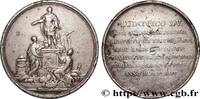 FRANKREICH Médaille, Pose de la première pierre de la statue LOUIS XV DIT LE BIEN AIMÉ 1744 (41mm, 33,53g, 12h) -