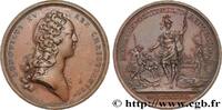 FRANKREICH Médaille pour le rétablissement des compagnies de LOUIS XV DIT LE BIEN AIMÉ 1727 (41mm, 37,22g, 12h) -