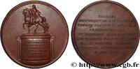 FRANKREICH Médaille, Statue de Louis XIV à Toulouse LOUIS XV DIT LE BIEN AIMÉ 1725 (63mm, 109,71g, 12h) -