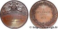 FRANKREICH Médaille, Société protectrice des animaux, Bons so ANIMAUX 1874 (41mm, 31,75g, 12h) -