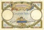 FRANKREICH 50 Francs LUC OLIVIER MERSON type modifié FRANKREICH 50 Francs LUC OLIVIER MERSON type modifié 1934 VZ+ -