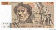 FRANKREICH 100 Francs DELACROIX imprimé en continu FRANKREICH 100 Francs DELACROIX imprimé en continu 1993 fST+ -