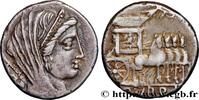 THE REPUBLIC (280 BC to 27 BC) Denier RUBRIA Rome 87 AC. (17mm, 3,91g, 7h) -