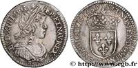 FRANKREICH Douzième d'écu, portrait à la mèche longue LOUIS XIV THE SUN KING Limoges 1659 (20,5mm, 2,23g, 6h) -