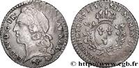 FRANKREICH Vingtième d'écu aux branches d’olivier, tête ceint LOUIS XV THE WELL-BELOVED Poitiers 1741 (18mm, 1,40g, 6h) -