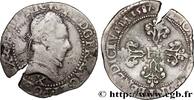 FRANKREICH Demi-franc au col plat HENRY III Amiens 1587 (29mm, 6,96g, 5h) -