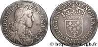 FRANKREICH Demi-écu, portrait apollinien LOUIS XIV THE SUN KING Nantes 1659 (32mm, 13,38g, 6h) -